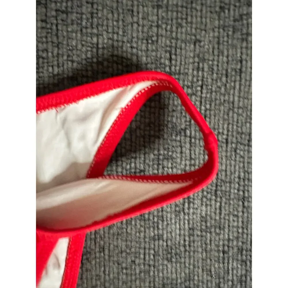 Solid & Striped x RE/DONE The Hollywood Bikini Bottom Red Womans M NWT